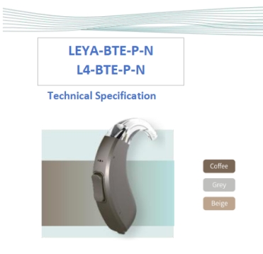 Behind the ear hearing aids  LEYA-BTE-P-N (L4-BTE-P-N)